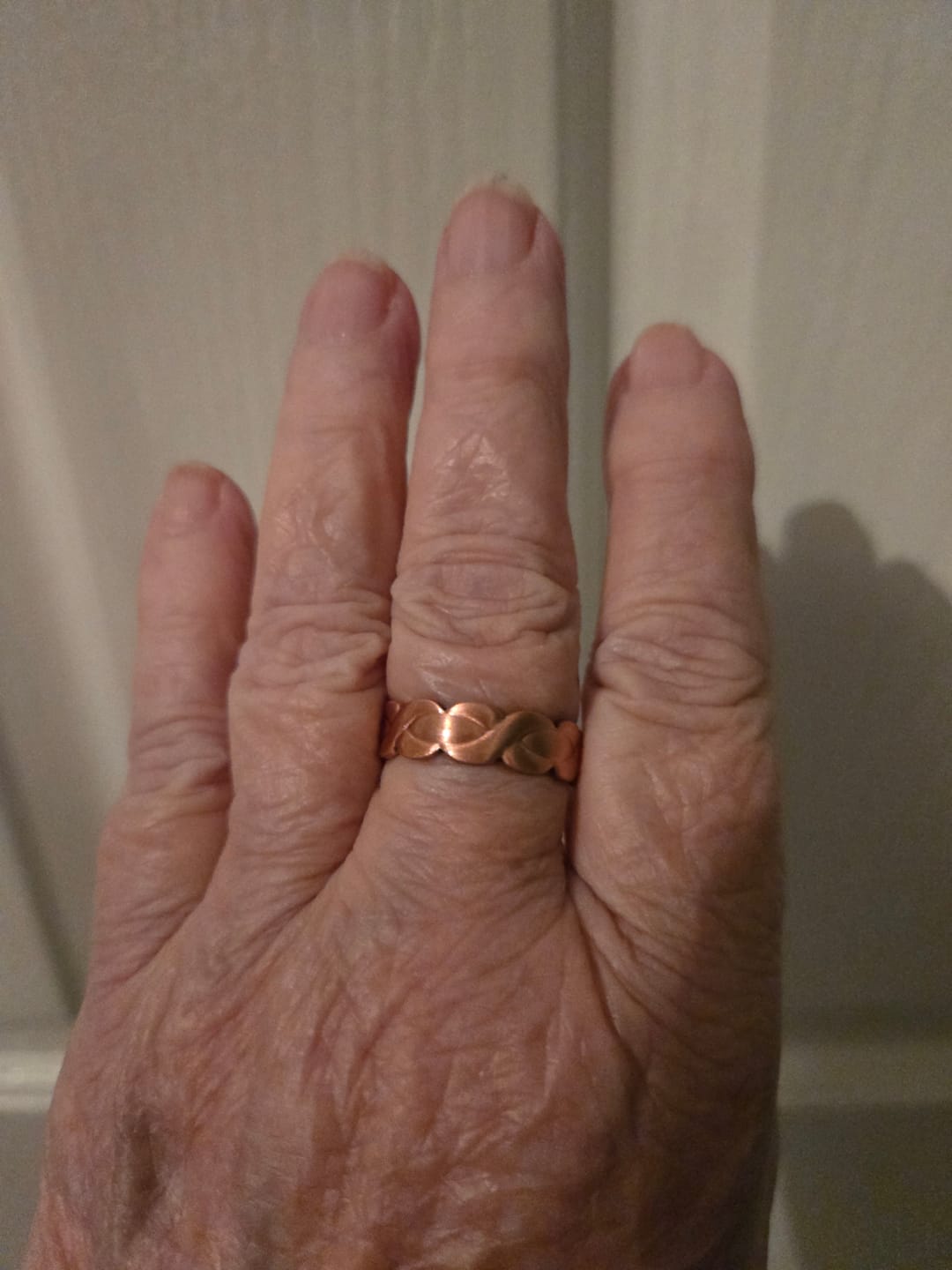 Customer photo review of Ladies Adjustable Copper Magnetic Ring