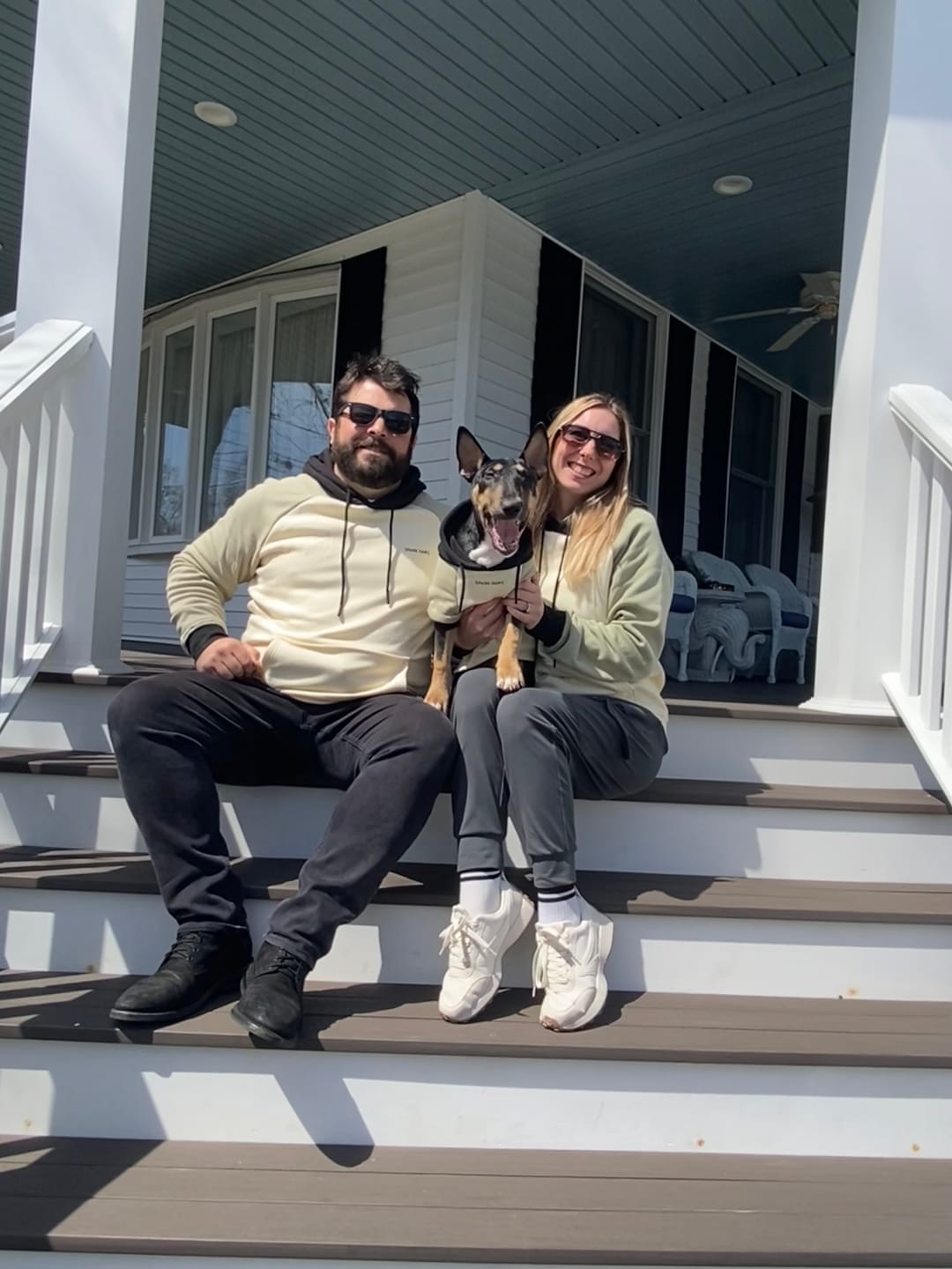 Customer photo review of Olive Cream Human Hoodie