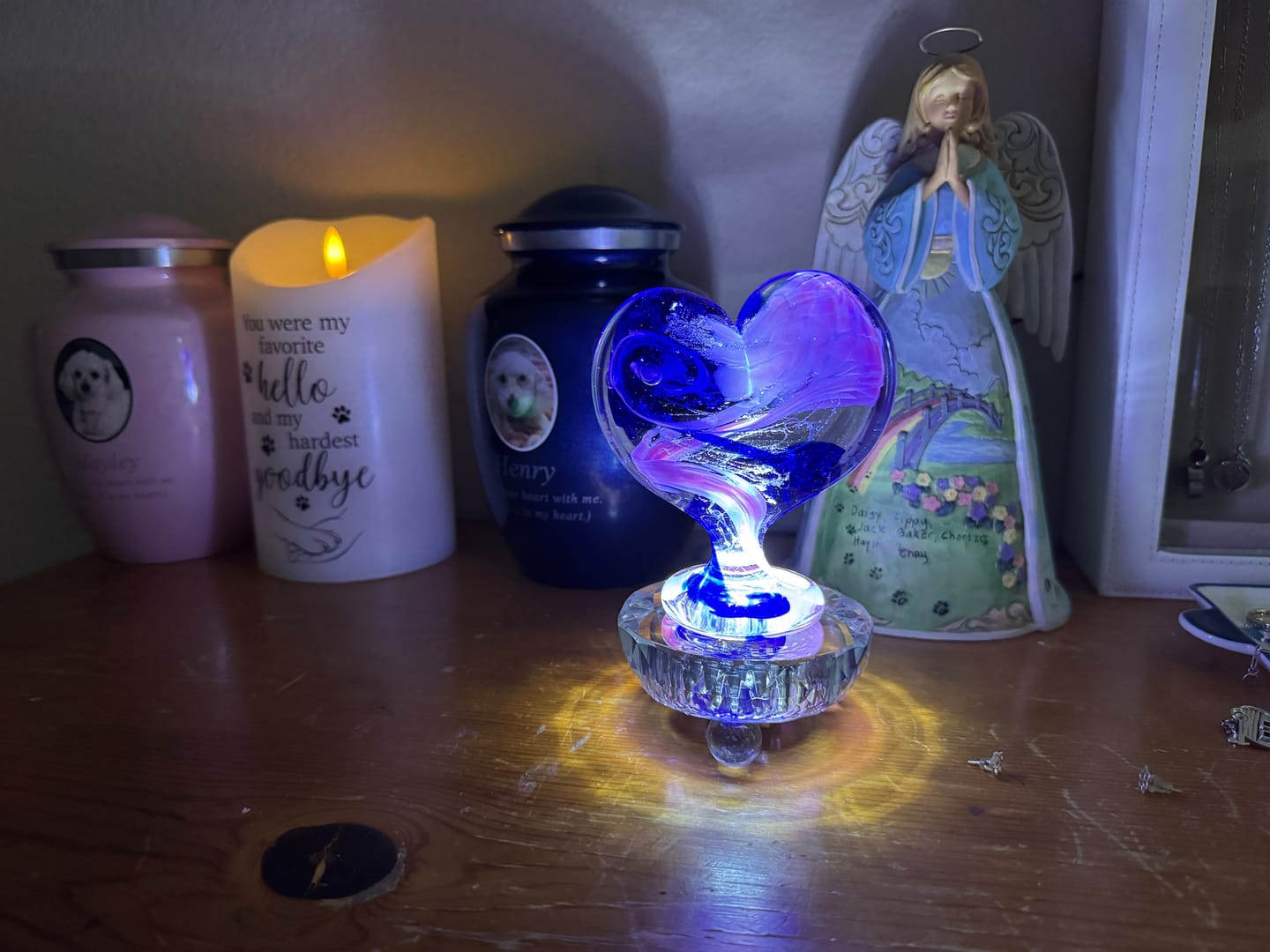 Customer photo review of Lucite Light Stand - White Light