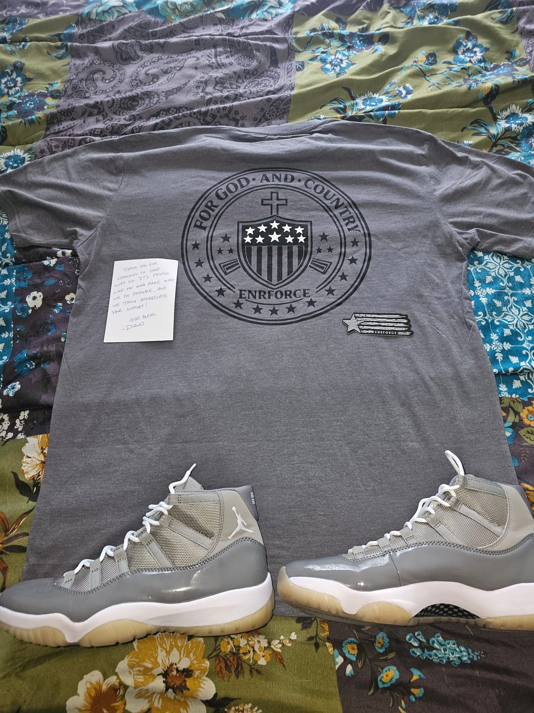Customer photo review of For God And Country Tee