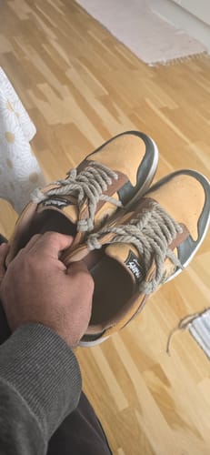 Customer photo review of The great wave off Kanagawa inspired sneakers