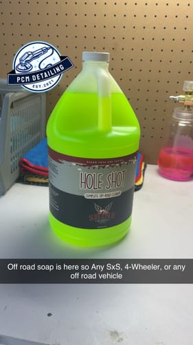 Customer photo review of Hole Shot Complete Off-Road Cleaner - Gallon