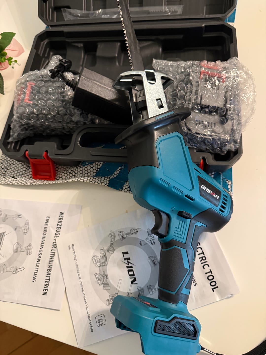 Customer photo review of ONEVAN 15mm Brushless Cordless Reciprocating Saw | For Makita 18V Battery