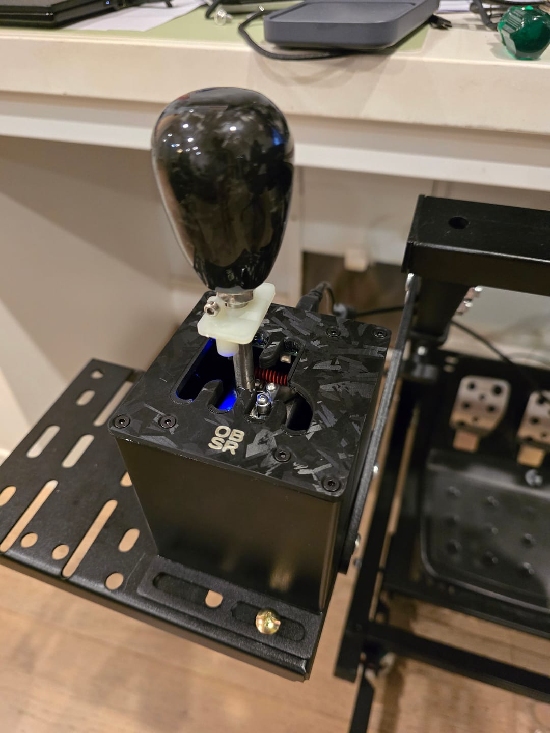 Customer photo review of Sim Racing/JDM Manual Shift Knob Carbon Tear-Drop Shape | Multiple Thread Options