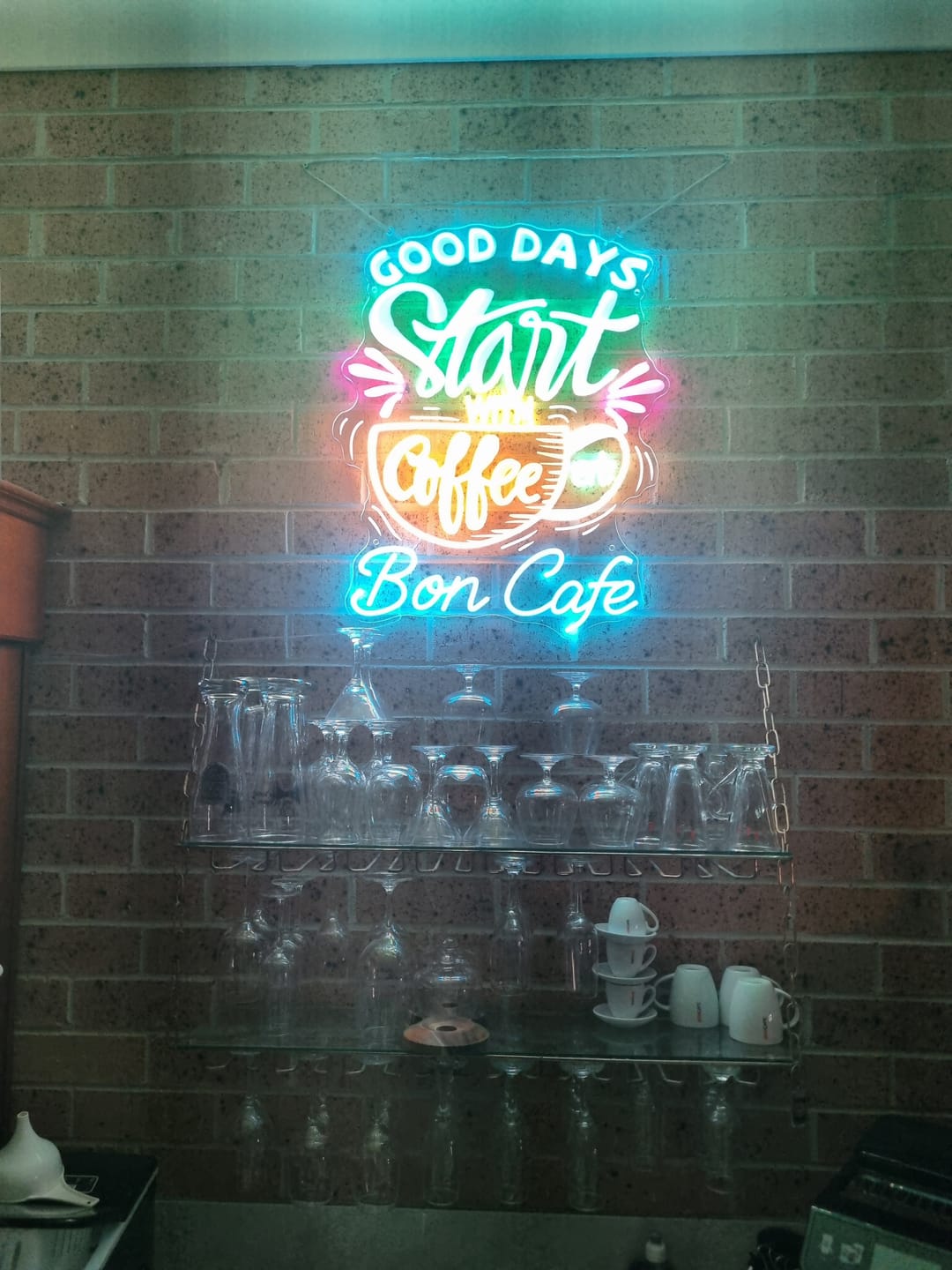 Customer photo review of Bon Cafe| LED NEON SIGN