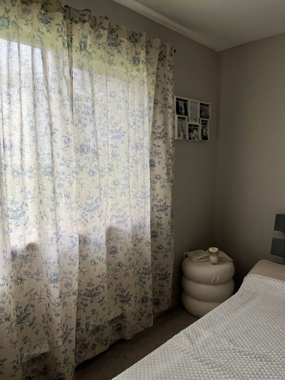 Customer photo review of Amelie Floral Linen Blend Curtains