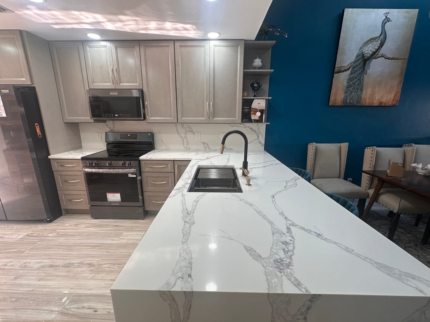 Customer photo review of Imperium Touch Control Dual Function Pull Out Spout Kitchen Faucet
