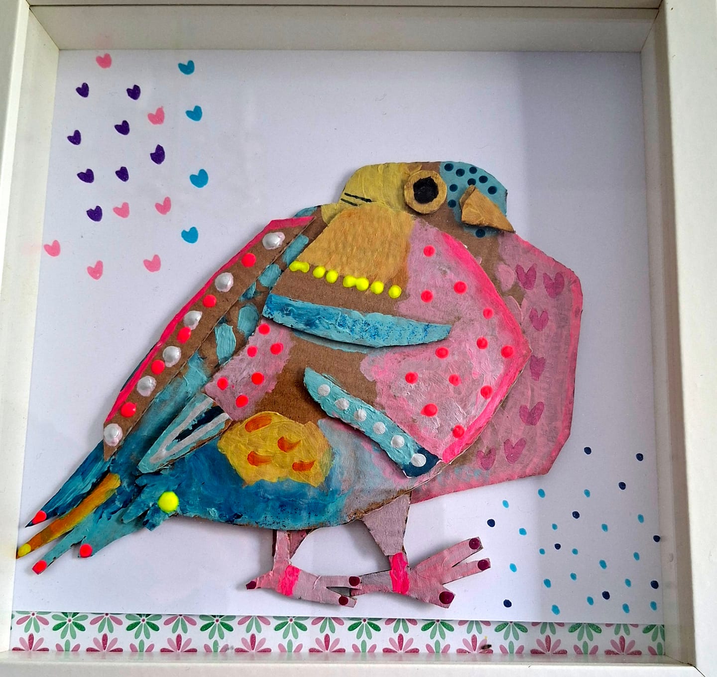 Customer photo review of Schnipselkunst Tauben| Bastelvorlage