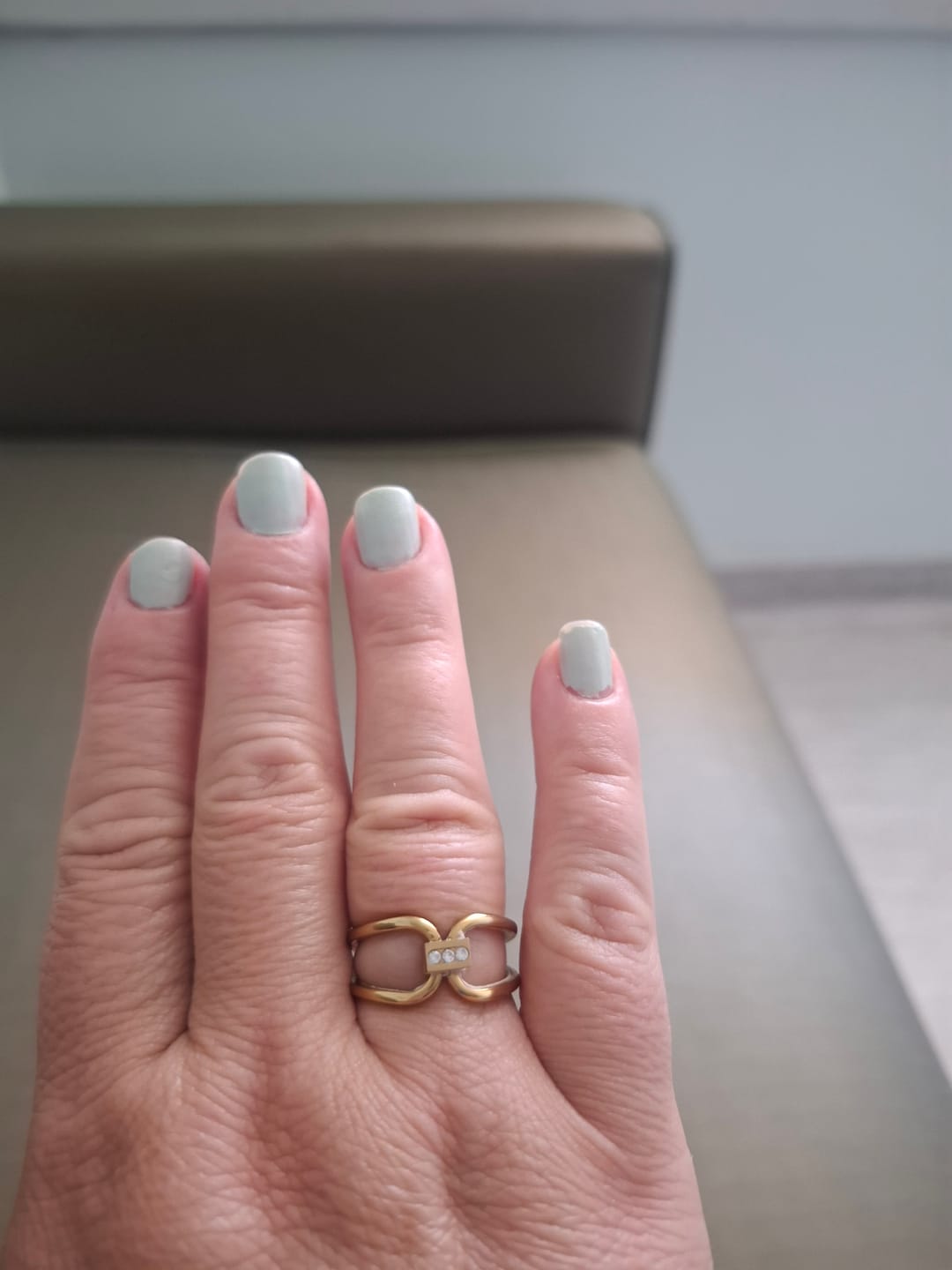 Customer photo review of Anel Ternura Banhado em Ouro 18k