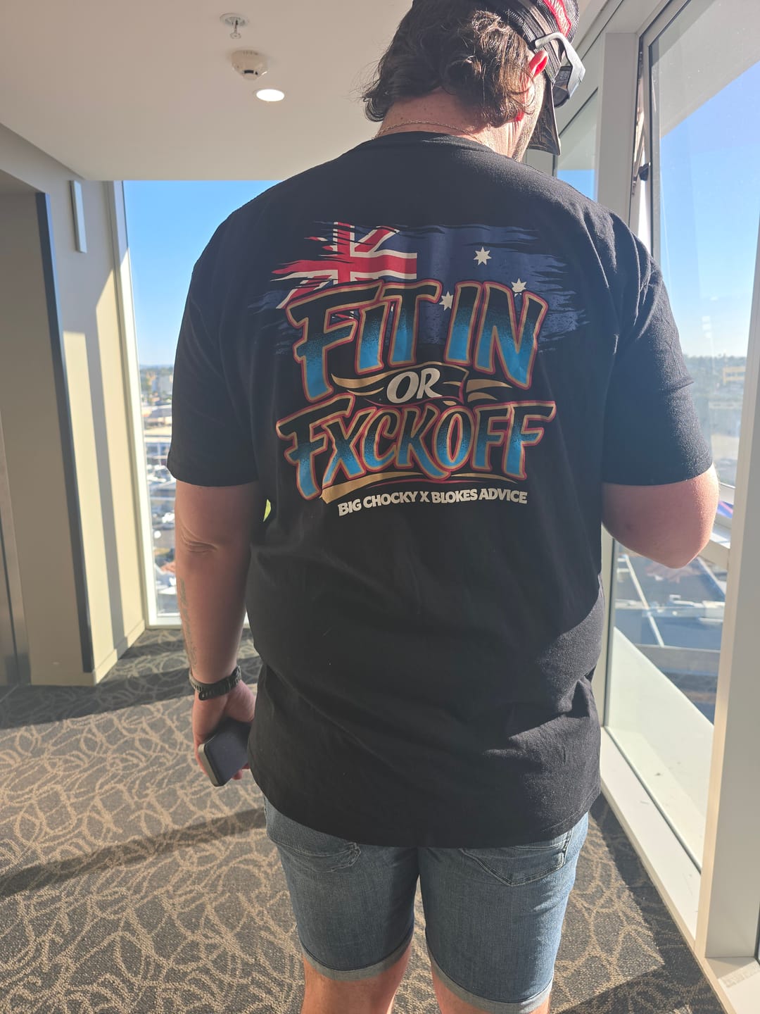 Customer photo review of Big Chocky | Fit In Tee