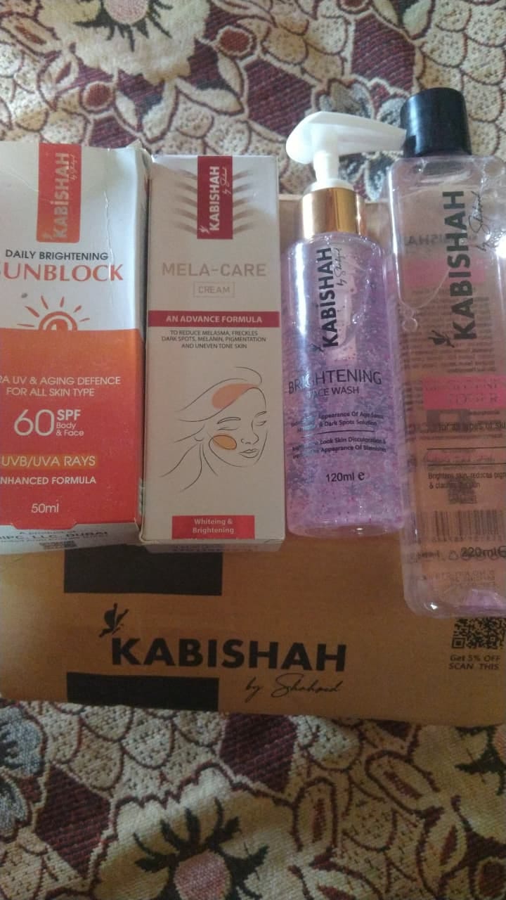Customer photo review of Bright & Even Skintone Kit