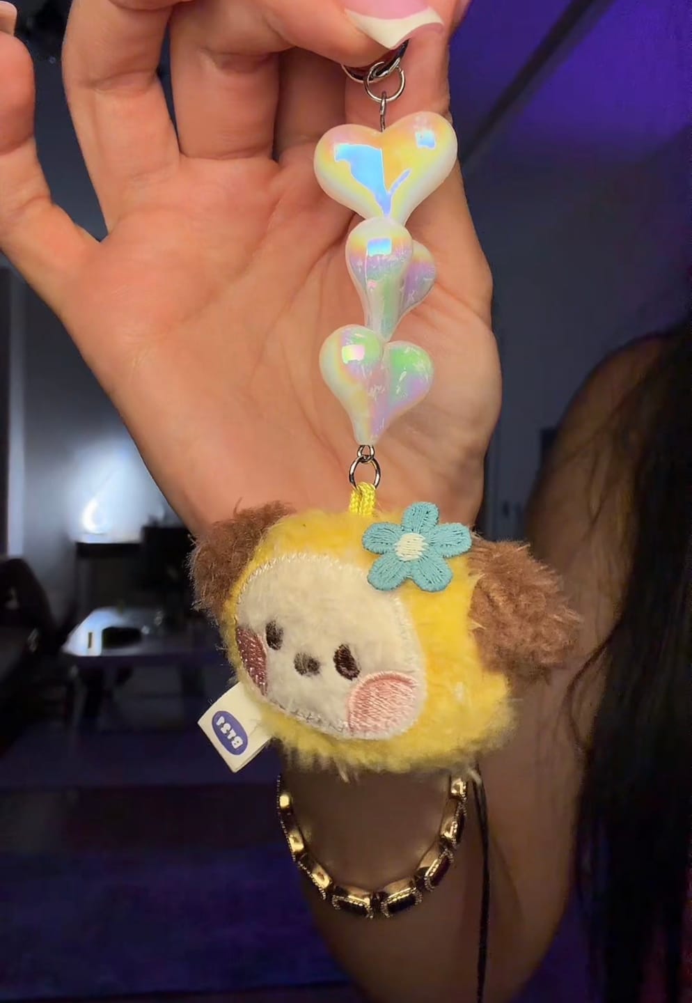 Customer photo review of BT21 - MININI BEADS PLUSH KEYRING FACE