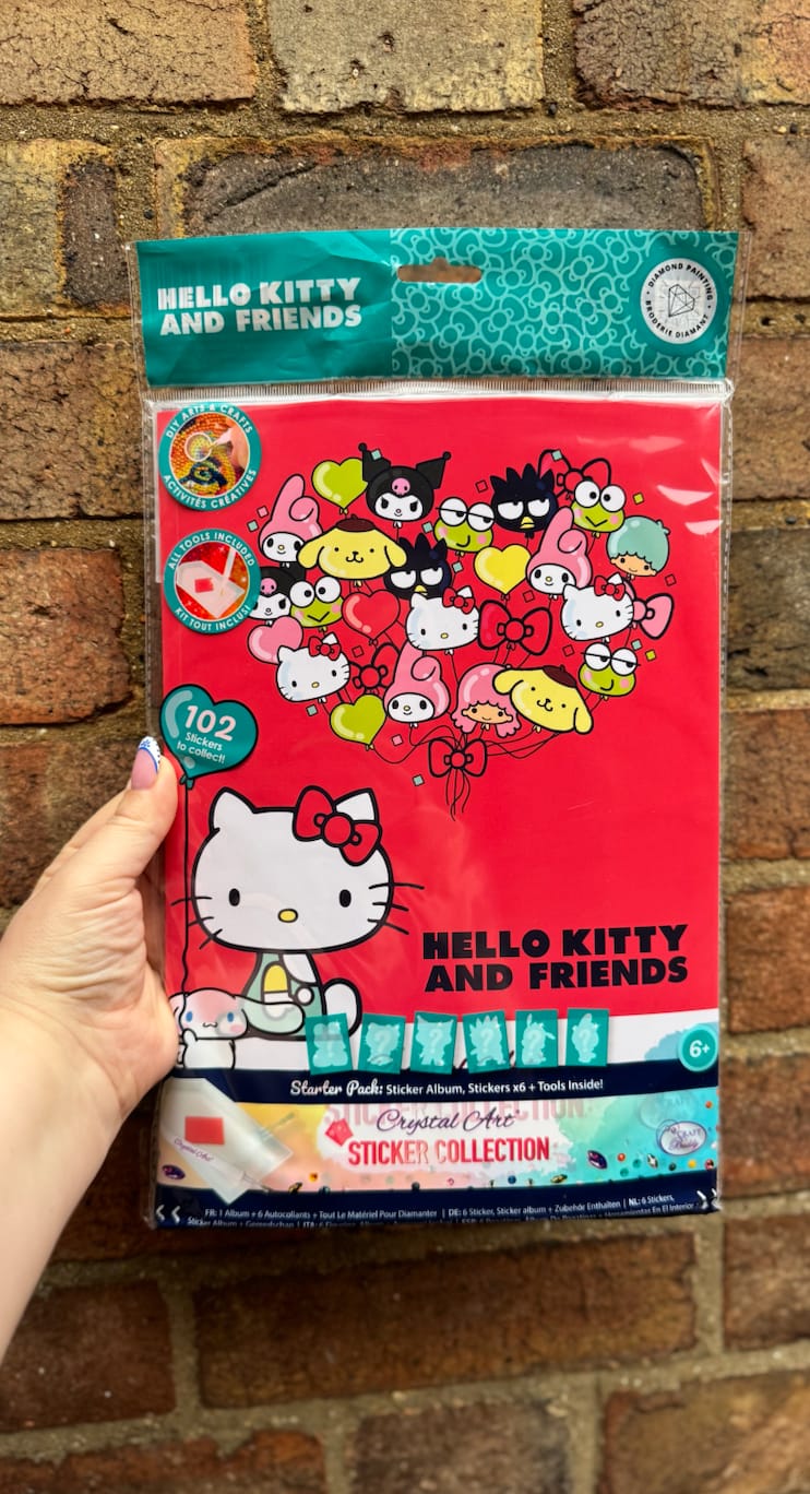 Customer photo review of Hello Kitty And Friends Crystal Art Sticker Album - Starter Pack
