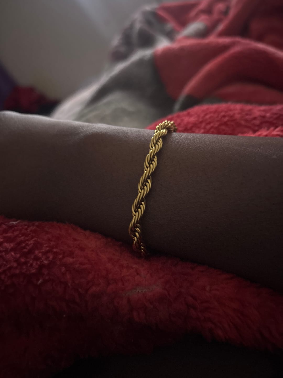 Customer photo review of 6mm Rope Bracelet - Gold
