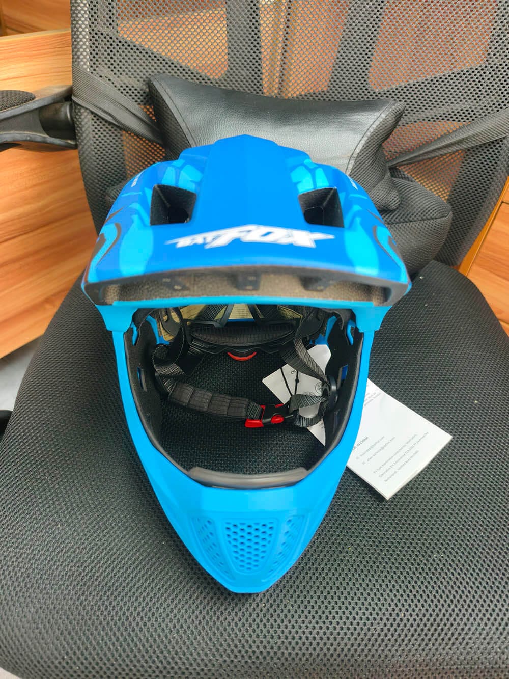 Customer photo review of BATFOX 2-in-1 Kids Teens Full-Face Helmet