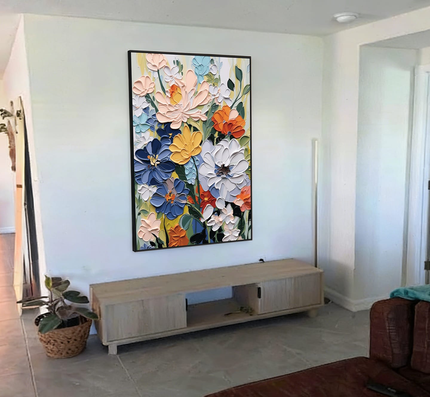 Customer photo review of Radiant Bloom – Vibrant Floral Oil Painting #MH1130(34)