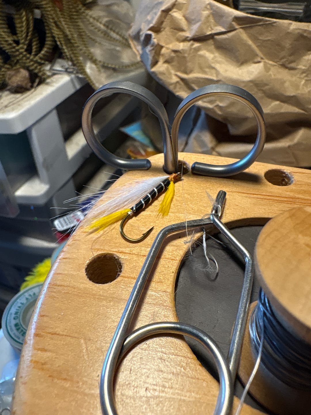 Customer photo review of Fly Tying Scissors - The FlyTier Curved
