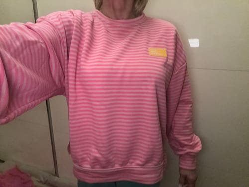Customer photo review of Gestreifter Sweater SIGNATURE PATCH  versch. Farben