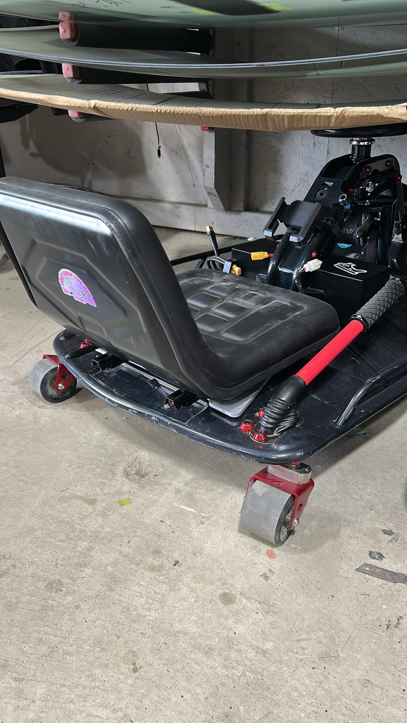 Customer photo review of Adjustable Cushioned Seat Upgrade