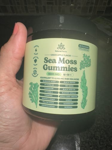 Customer photo review of Sea Moss 16-In-1 Gummies - For Joint Comfort & Mobility