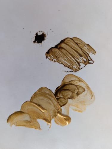 Reseña con foto de un cliente sobre Betún de Judea Acrílico 20 ml