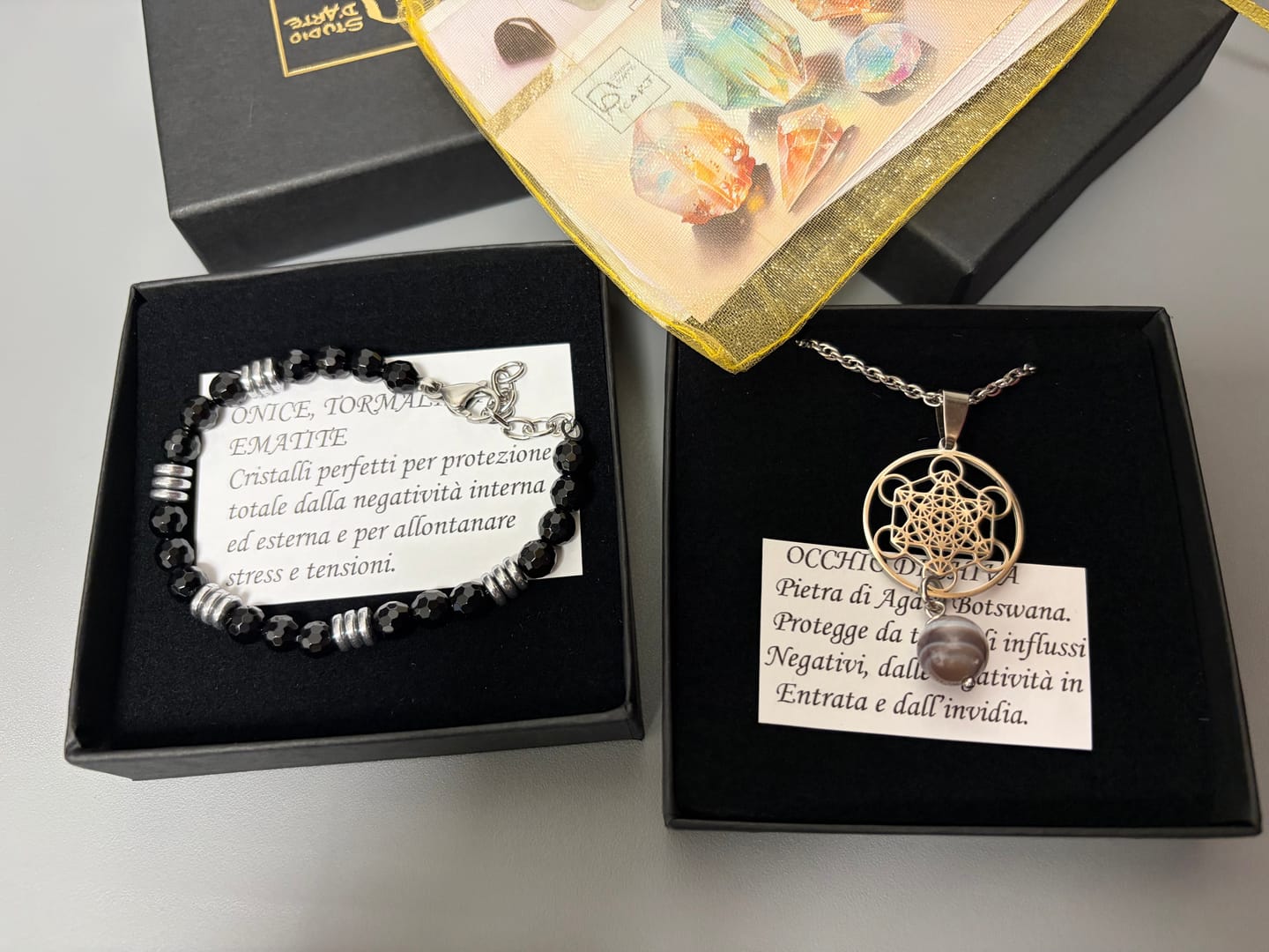 Customer photo review of Collana Occhio di Shiva e Cubo di Metatron