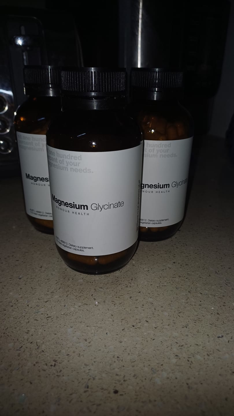 Customer photo review of Magnesium Glycinate (Pure & Unbuffered) - 110 Capsules