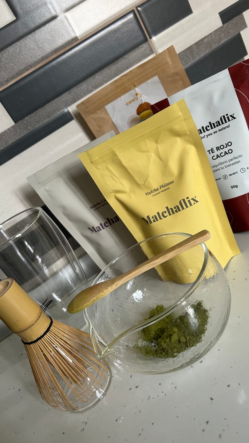 Customer photo review of Té Matcha Premium Plátano