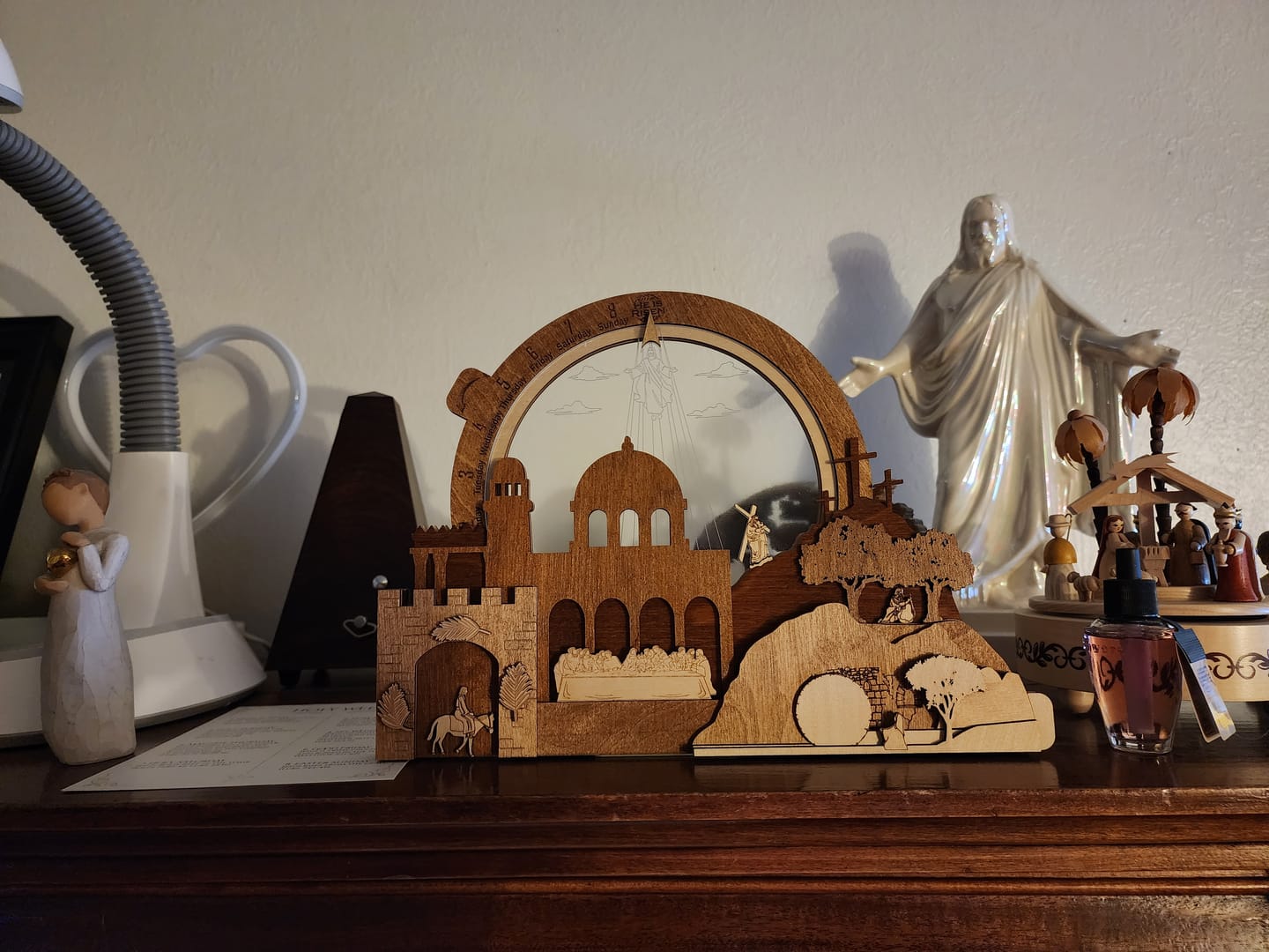 Customer photo review of Easter Creche Countdown | Light-Up + Music Display