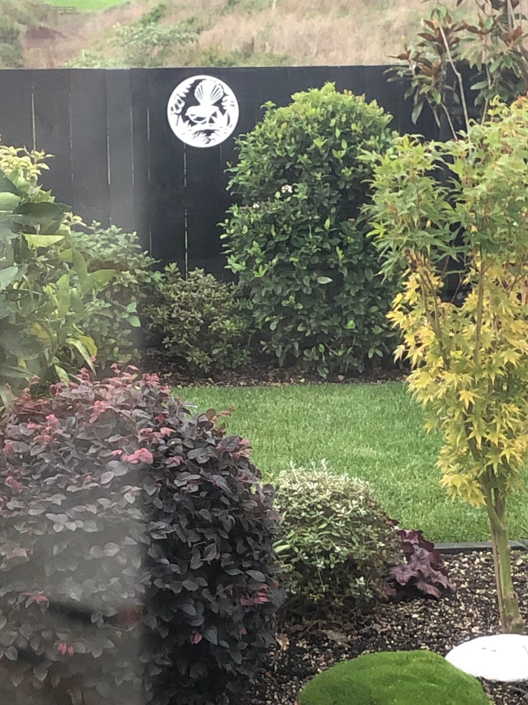Customer photo review of Garden Pīwakawaka Wall Art