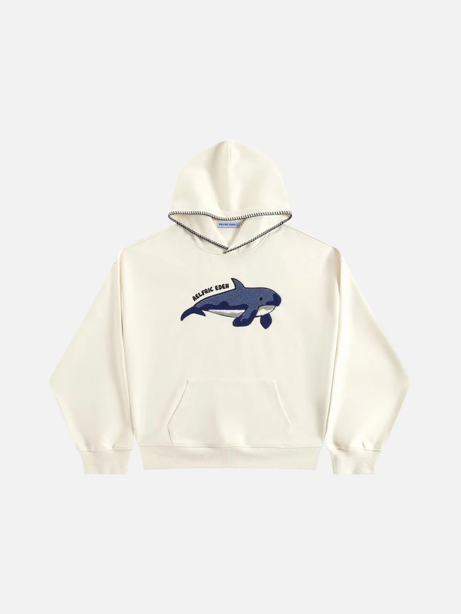 Customer photo review of Aelfric Eden Oversized Whale Pullover Hoodie