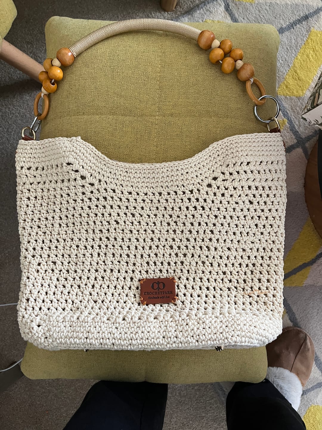 Customer photo review of CrochetPark™ Sunny Beach Tote crochet kit