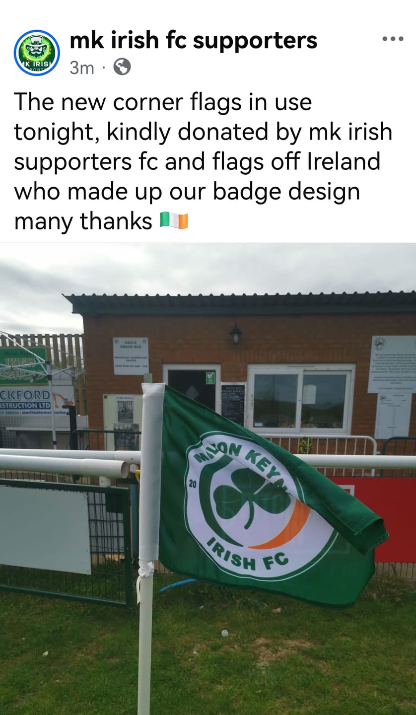 Customer photo review of Personalised Corner & Pitch Side Flags