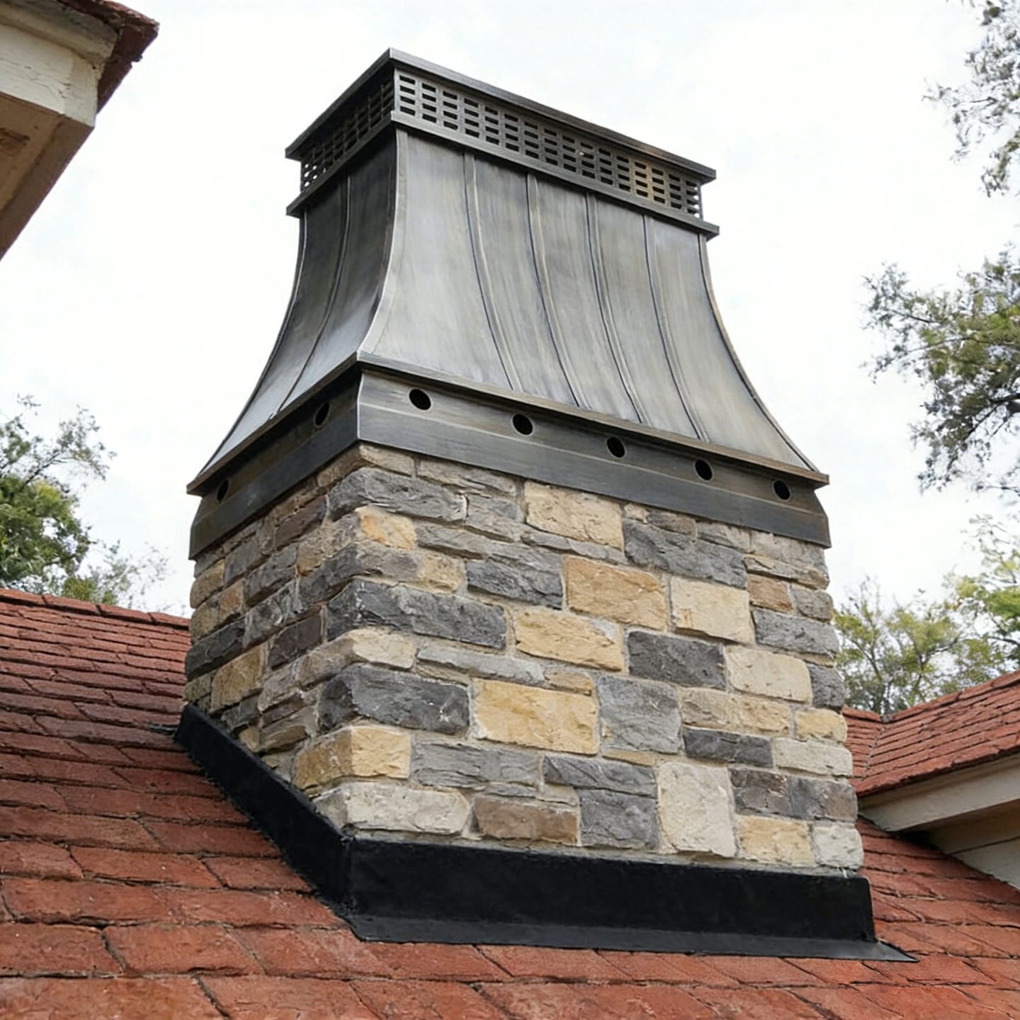 Customer photo review of MASTER Industrial Brushed Gray Stainless Steel Chimney Cap Heavy-Duty Handmade MS-F11