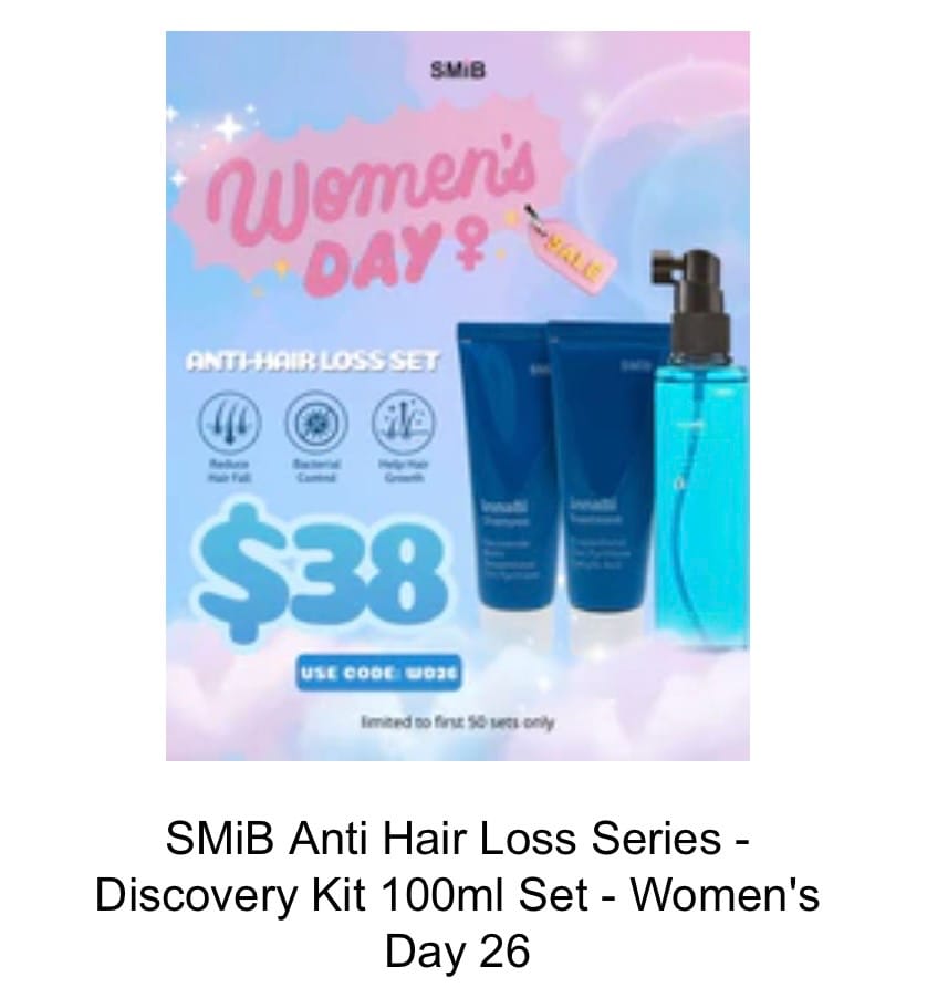 Customer photo review of SMiB Anti Hair Loss Series - Discovery Kit 100ml Set - Women's Day 26