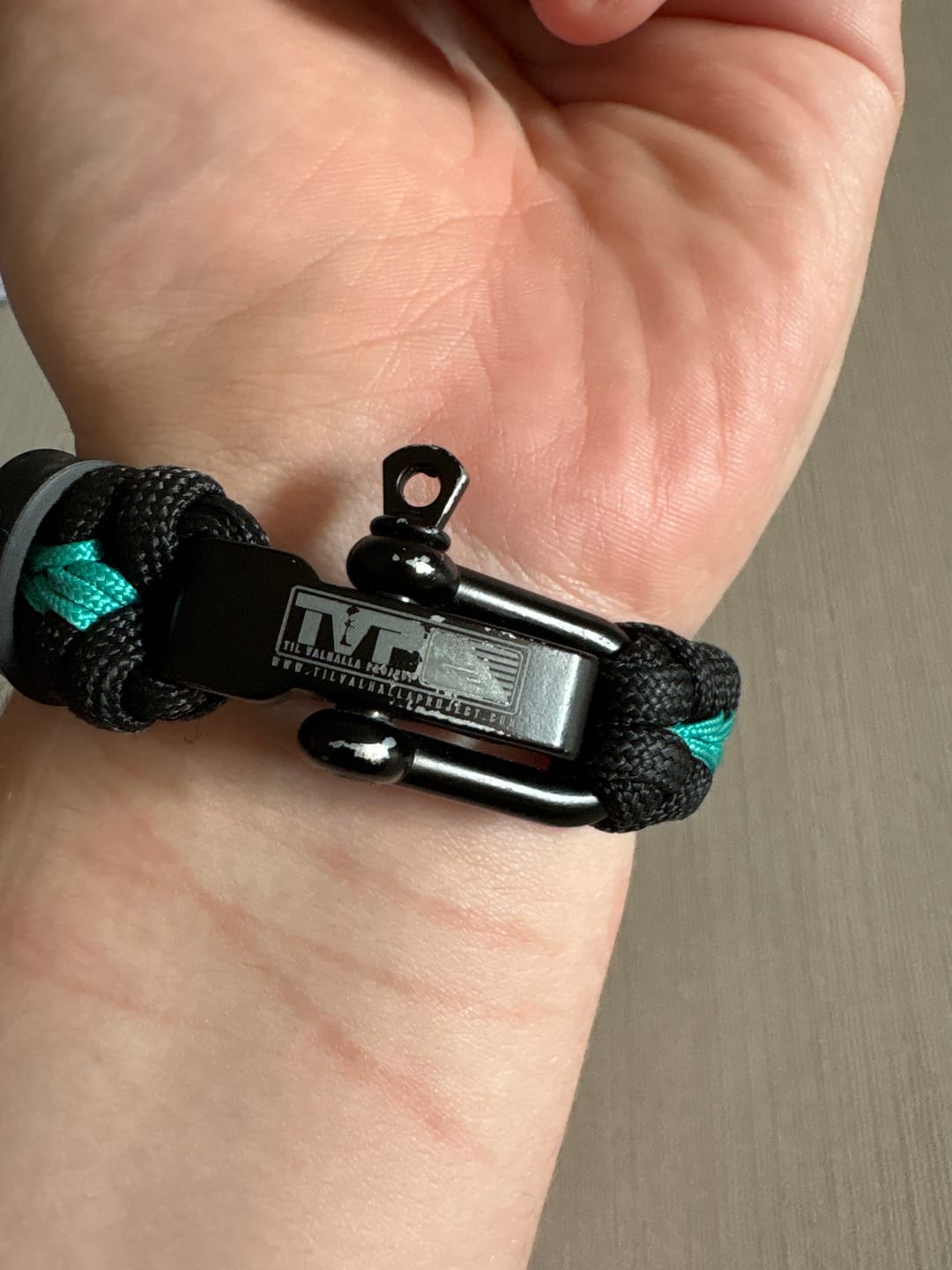 Customer photo review of "Continue ;" - Paracord Bracelet