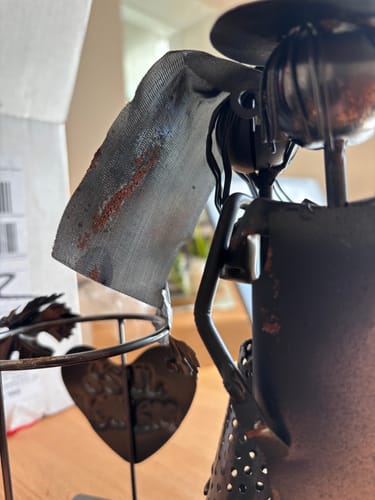 Customer photo review of Metall Flaschenhalter Brautpaar als Hochzeitsgeschenk
