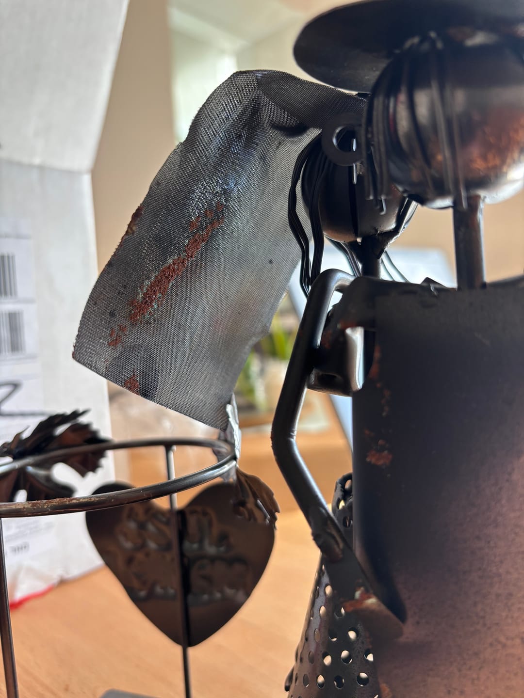 Customer photo review of Metall Flaschenhalter Brautpaar als Hochzeitsgeschenk