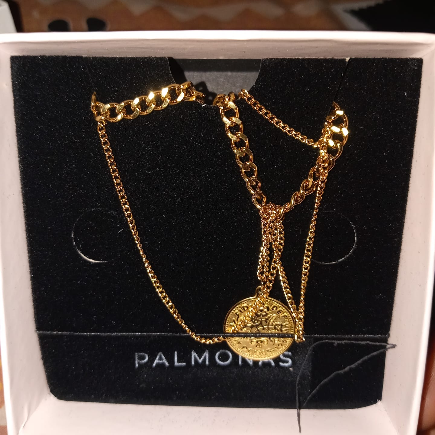 Customer photo review of Penny Elizabeth Three Layer Necklace