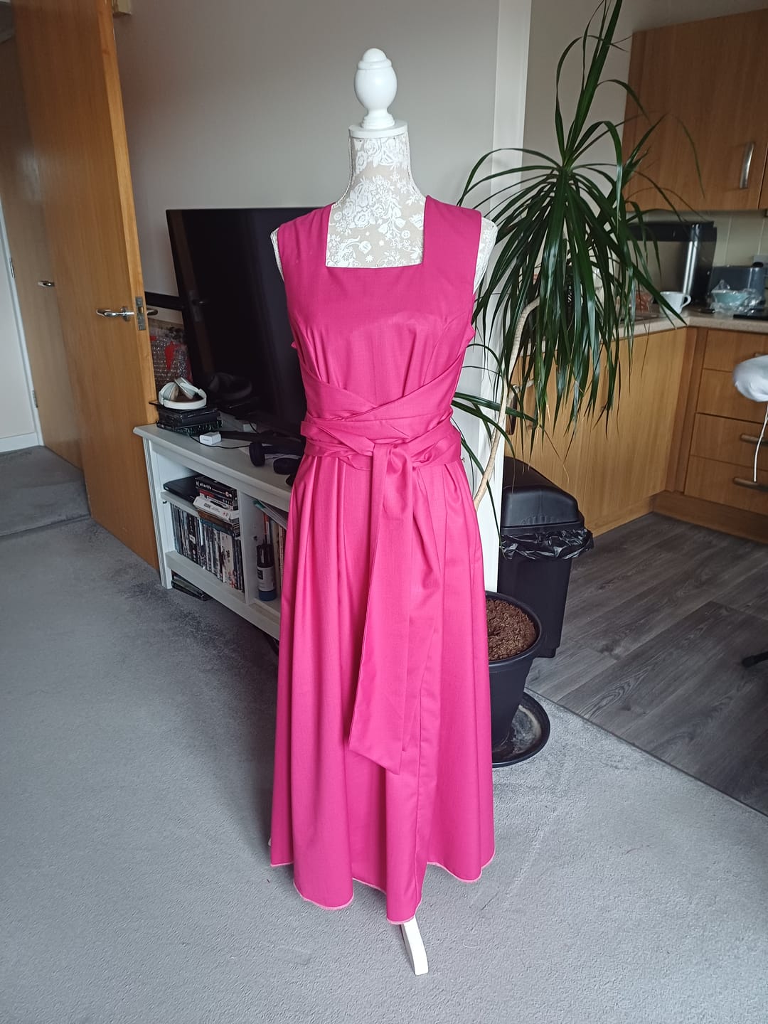 Customer photo review of Plain Linen Viscose Blend Fabric