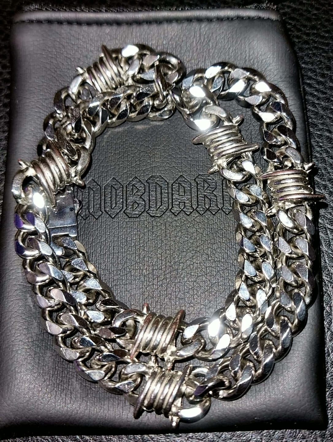 Customer photo review of 9mm Barb Wire Cuban Chain