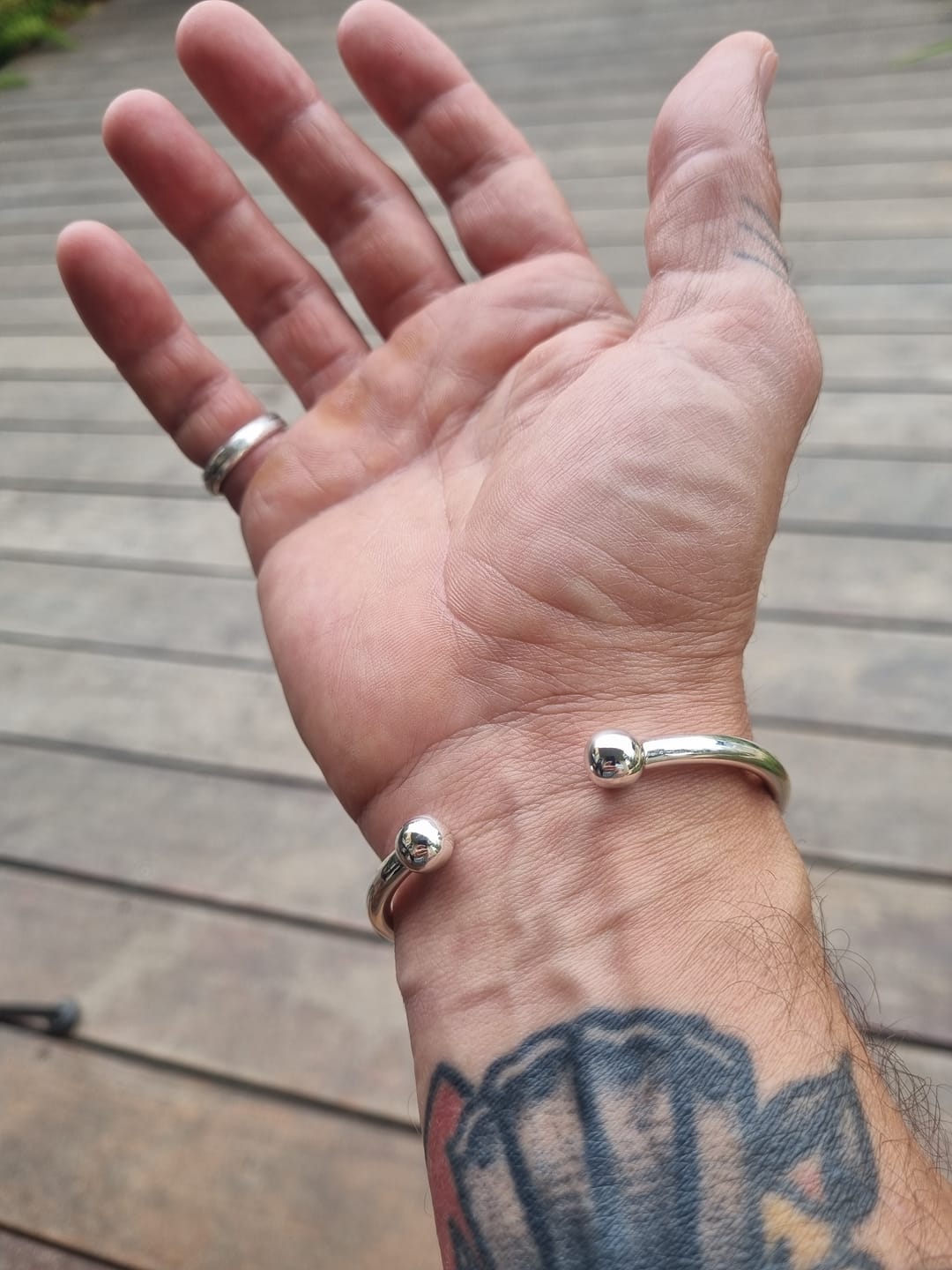 Customer photo review of צמיד כסף - Charm Bracelet