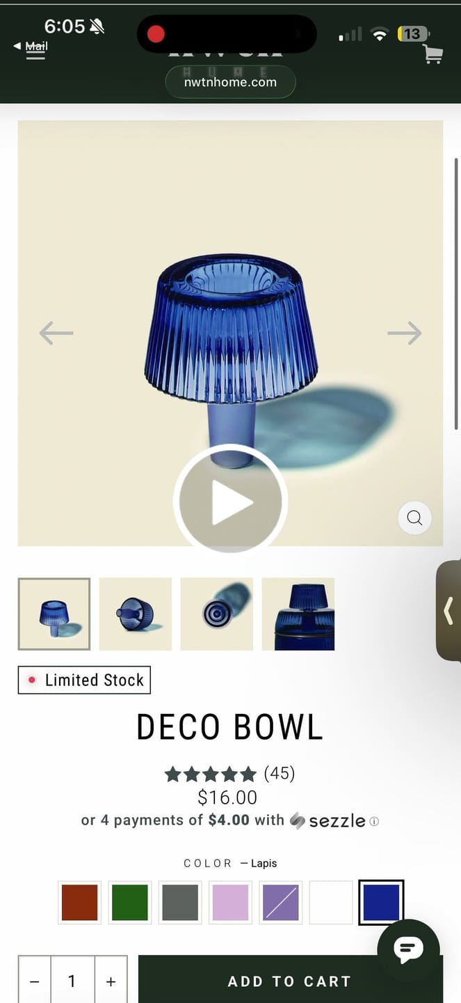Customer video review of Deco Bowl