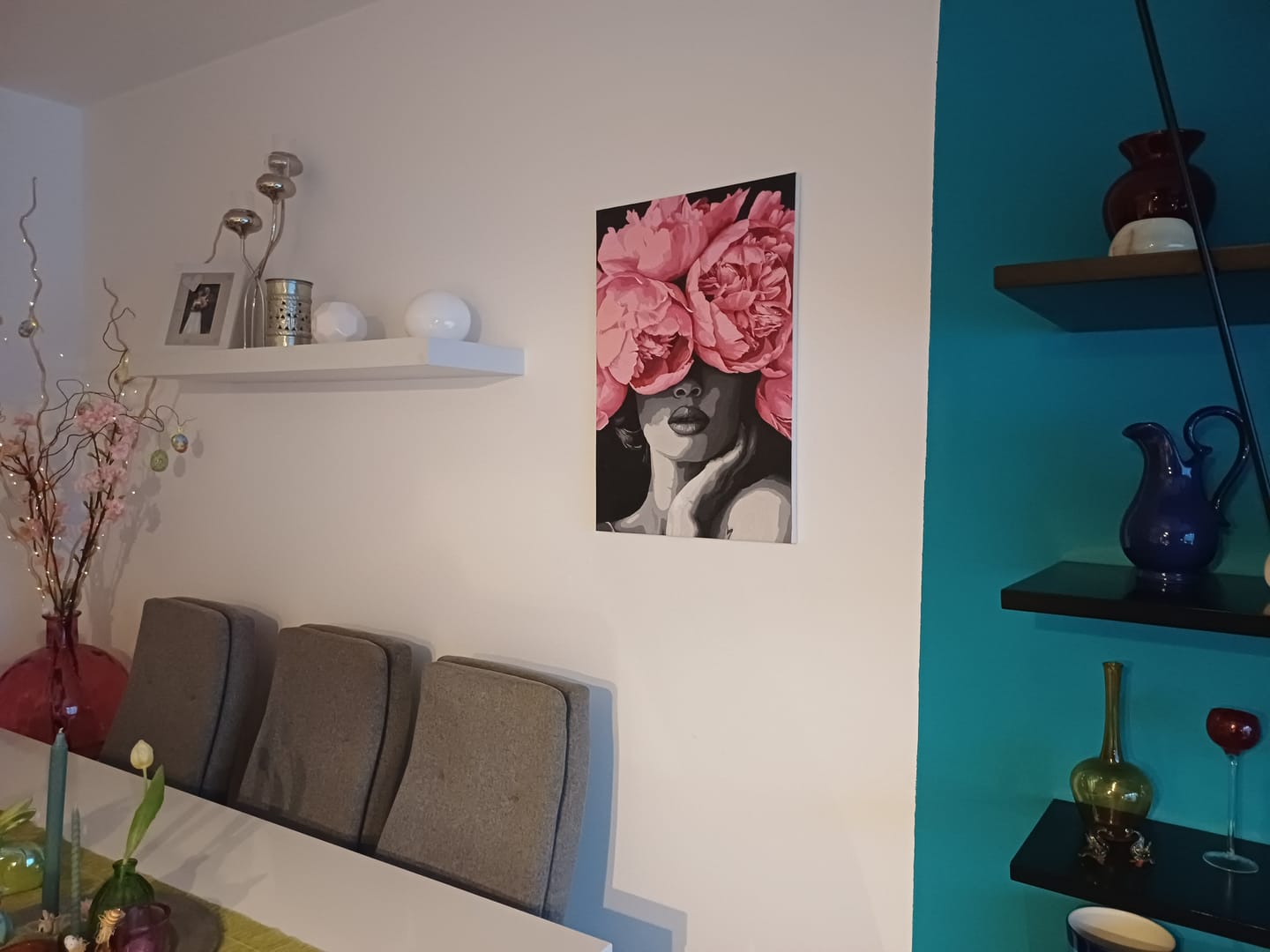 Customer photo review of Malen nach Zahlen - Noir Woman - Premium Painting