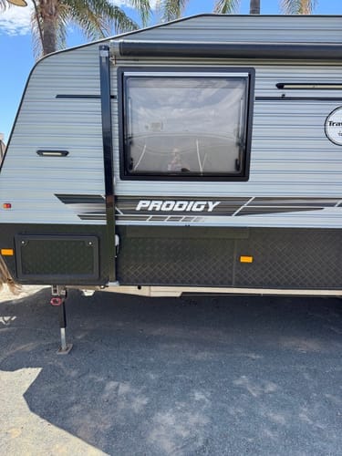 Customer photo review of RV/Caravan Mounted Drying Rack - Foldable Indoor and Outdoor