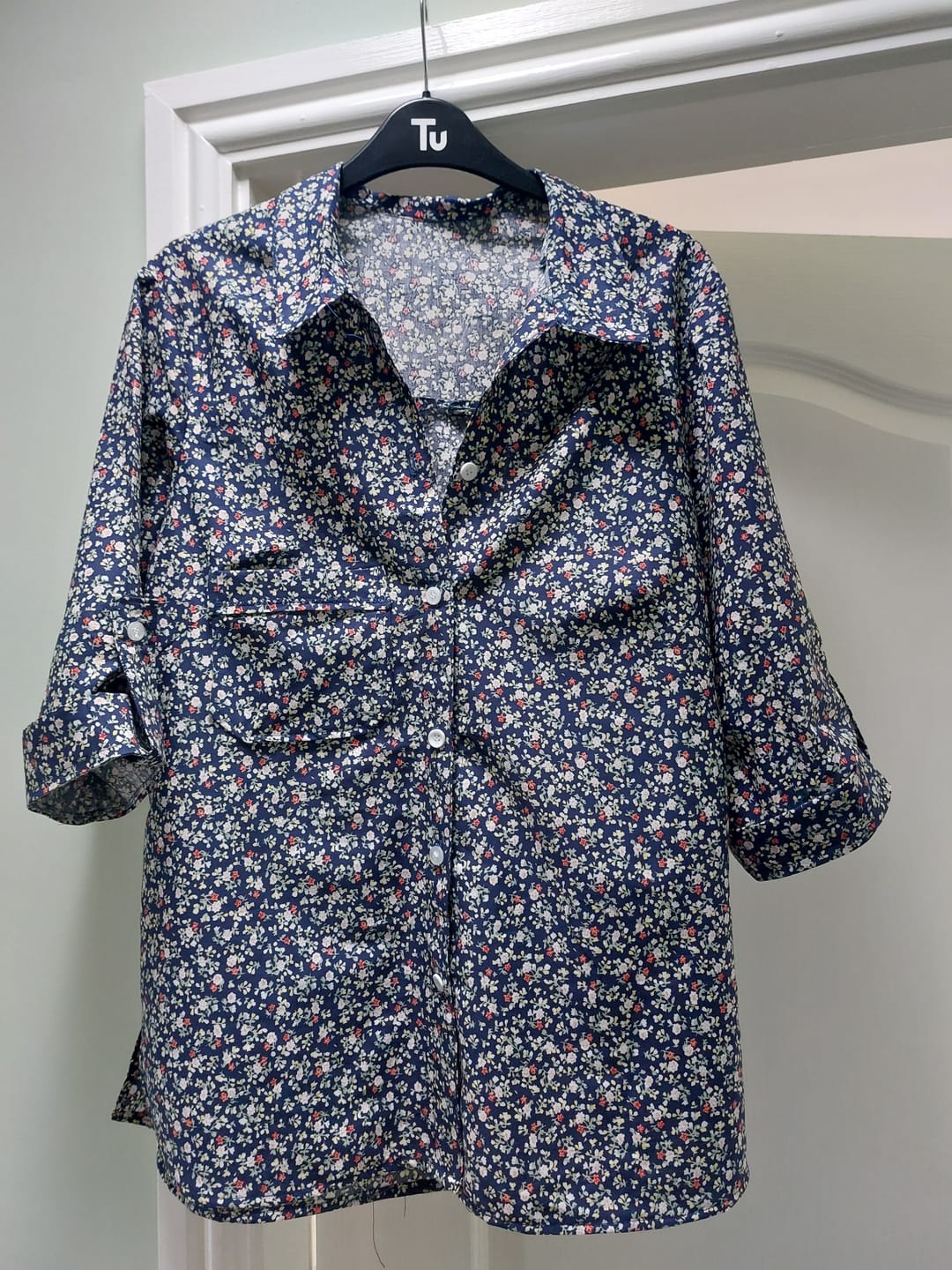 Customer photo review of Small Floral Garden Cotton Poplin Fabric