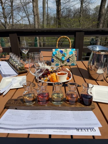 Customer photo review of The Palms bamboo mini bag (limited edition)