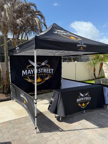 Customer photo review of Commercial Series Custom Canopy Tent 10x10 Deluxe Easy Pop‑up Personalized