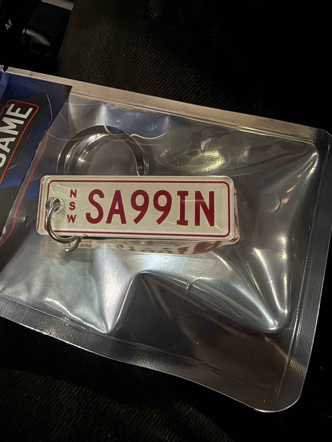 Customer photo review of NSW Premium Range Licence Plate Custom Keychain