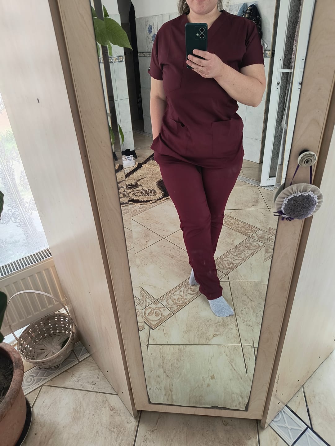 Customer photo review of Costum Medical Elastan Roz Pudra, Pentru Femei - Rose - Model Classic Flex